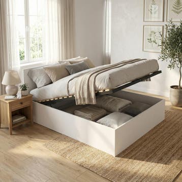 Twijfelaar Bed Wit | MDF Grenen | Nieuw | OP=OP, Verstelbaar, Wit, Nieuw, Ophalen of Verzenden