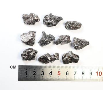 10 × meteoriet Campo del Cielo grof ijzer-octahedriet, type