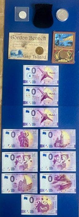 Frankrijk, Nederland. Lot de Monnaies €uro Argent & Bronze +