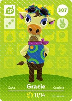 Amiibo Gracie #307 - Series 4, Verzenden, Zo goed als nieuw