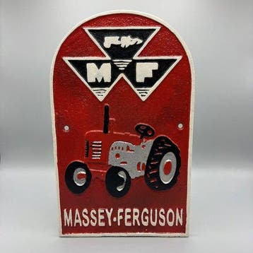 Reclamebord - Massey Ferguson - Gietijzer