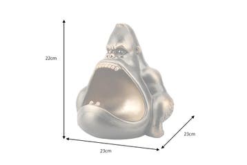 Decoratieschaal KING APE 35 cm met opbergvak, bronskleurig -, Ophalen of Verzenden, Nieuw
