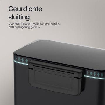 2dekans | Deleca Prullenbak Prestige - 50 Liter - Breed -, Huis en Inrichting, Woonaccessoires | Prullenbakken, Ophalen of Verzenden