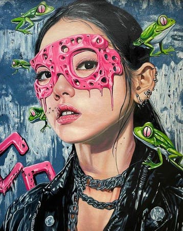 Vera Kora (XX-XXI) - Cinque droni rana, Antiek en Kunst