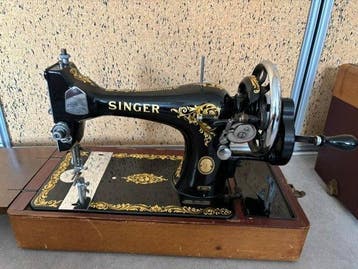 Singer 128K (1957) Naaimachine - Smeedijzer, Antiek en Kunst