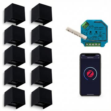 10x |SMART Cube wandlamp | Dimbaar | Zigbee | Zwart, Ophalen of Verzenden, Nieuw
