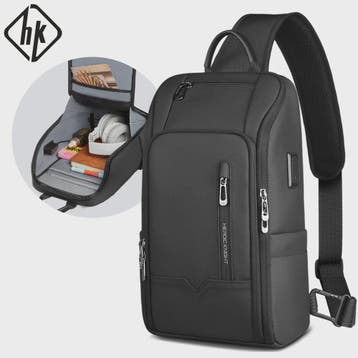 Waterdichte Heren Crossbody Tas met USB Laadpoort - Anti-die, Verzenden, Nieuw