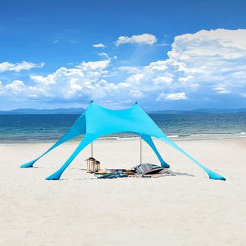 2dekans | SoBuy OZT01-HB Draagbare Strandtent – Lycra, Ophalen of Verzenden, Zo goed als nieuw