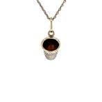Gouden vintage vingerhoed hanger 14 krt, Ophalen of Verzenden, Nieuw