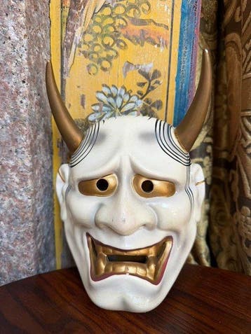 Mask - Keramiek - Japanse Hannya-masker (Zonder