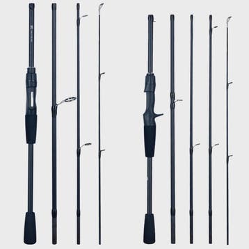 Veelzijdige Carbon Reishengel: Spinning & Baitcasting (1.8-2, Watersport en Boten, Verzenden, Nieuw