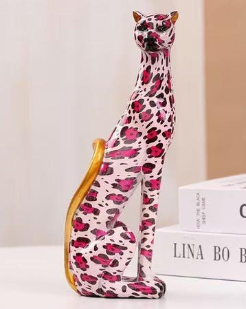 Beeldje - Leopardo Design - Hars