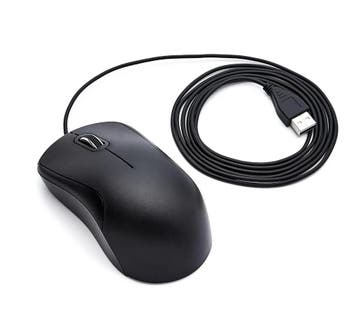 Amazon Basics Muis met 3 Knoppen en USB-Kabel (Computers), Verzenden, Nieuw
