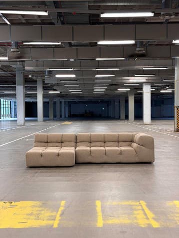 BB Italia Tufty Time | Mocca | NIEUWSTAAT + Garantie, 250 tot 300 cm, Ophalen of Verzenden, Zo goed als nieuw, Bank Hoekbank Bankstel Bankje Loungebank Banken Chaise Lounge 