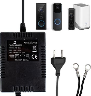 Tool Meister BA48 - 24V/2A AC/AC Adapter voor Eufy Smart, Ophalen of Verzenden, Zo goed als nieuw