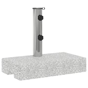 vidaXL Parasolvoet rechthoekig 25 kg graniet, Verzenden, Nieuw, Minder dan 1 meter, Parasolvoet