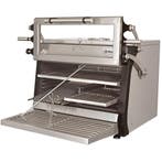 Houtskooloven-BBQ, GN 1/1 + GN2/4 (75 Kg/h)- Hefbare deur/Ro, Verzenden, Nieuw in verpakking