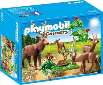 Playmobil Stag with Deer Family – 6817 (Nieuw), Verzenden, Nieuw