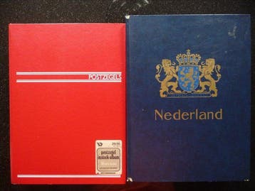 Nederland - Partij postfrisse zegels in 2 dikke stockboeken, Gestempeld