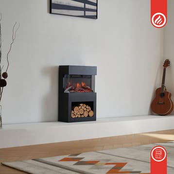 Elektrische haard HENRI - Elektrische houtkachel met verwarm, Verzenden, Nieuw