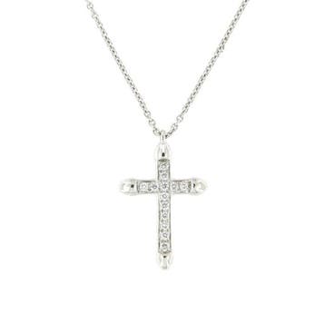 Crivelli - Halsketting - 18 karaat Witgoud - 0.09ct. tw. -, Nieuw