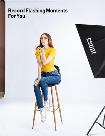 Softbox - Fotostudio - Studiolamp  - 5x85W - LED - ESDDI, Verzenden, Zo goed als nieuw