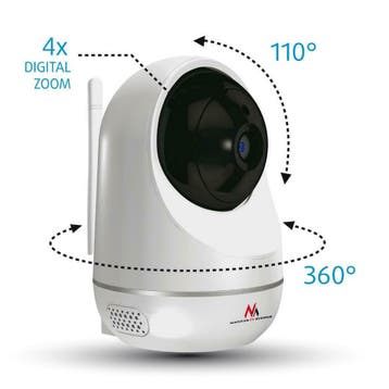 Slimme Wifi camera - 360 graden - Zoom - Babyfoon - Infraroo, Ophalen of Verzenden, Nieuw