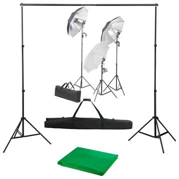 vidaXL Fotostudioset met verlichtingsset en achtergrond, Audio, Tv en Foto, Verzenden, Nieuw
