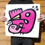 Kev Munday - Two Flamingos - Limited Edition Giclee Print