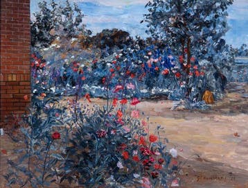 Gerhard Haverkamp (1872–1926) - Bloemenperk in de Tuin (No, Antiek en Kunst