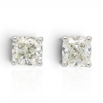 Oorbellen - 18 karaat Witgoud - 1.81ct. tw. Diamant, Nieuw