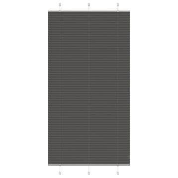 vidaXL Plissé rolgordijn 105x200cm stofbreedte 104,4cm, Verzenden, Nieuw, Zwart