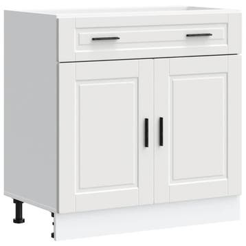 Witte keukenkast bewerkt hout | 54% Korting, Gebruikt, Wit, Minder dan 100 cm, 25 tot 50 cm