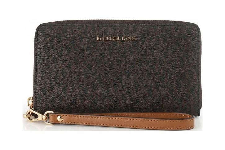 Michael Kors Portemonnee Bruin, Sieraden, Tassen en Uiterlijk, Portemonnees, Bruin, Zo goed als nieuw, Verzenden