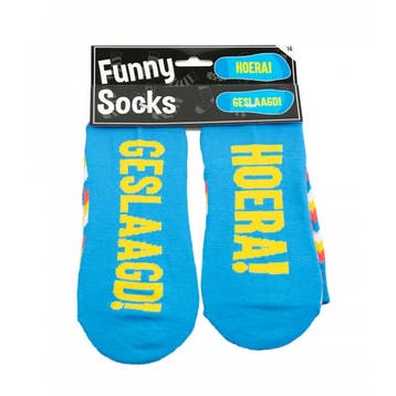 Funny sokken - Hoera Geslaagd!, Ophalen of Verzenden, Nieuw
