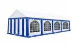Premium Partytent PVC 4x8x2 mtr in Wit-Blauw (4x8 meter), Verzenden, Nieuw, 2 meter of meer, Partytent