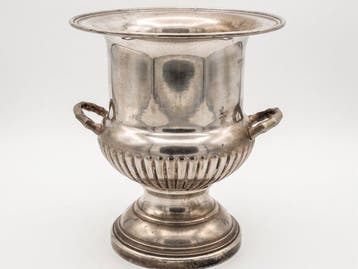 20th century silverplated champagne cooler - Champagne