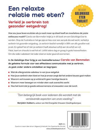 De gelukkige eter 9789000359417 Carola van Bemmelen, Verzenden, Gelezen, Carola van Bemmelen