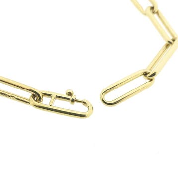Gouden closed forever armband (Schakelarmband), Ophalen of Verzenden, Gebruikt, Goud, Goud