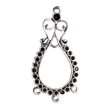 2 x metalen hanger verdeler voor strass zilver kleur 46 x..., Ophalen of Verzenden, Nieuw, Tussenstuk of Tussenkraal