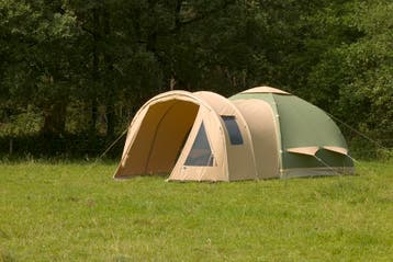 Karsten oppompbare tent type 260 Zeegroen (2025), Caravans en Kamperen, Tenten, Ophalen of Verzenden, Zo goed als nieuw, Tot en met 2