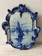 Kunji - Wandbord - Maritim - Keramiek - Schepen op zee -