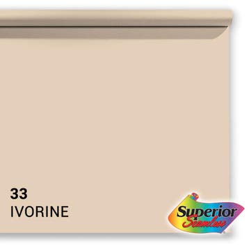 Superior Achtergrondpapier Ivorine 1.35m x 11m, Audio, Tv en Foto, Fotografie | Fotostudio en Toebehoren, Ophalen of Verzenden