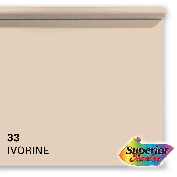 Superior Achtergrondpapier Ivorine 1.35m x 11m, Audio, Tv en Foto, Fotografie | Fotostudio en Toebehoren, Achtergrond, Nieuw, Ophalen of Verzenden
