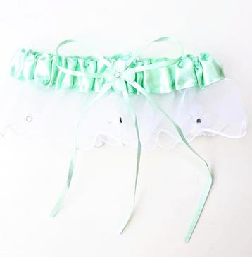 Wit met mint kousenbandje, Kleding | Dames, Overige kleuren, Verzenden, Sweet-One, Nieuw