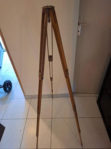 Wooden Antique Telescoping Wooden Field Camera Tripod with, Nieuw