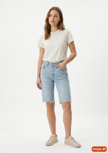 Levis Korte broeken Dames maat W29 Blauw Vintage, Ophalen of Verzenden, Nieuw