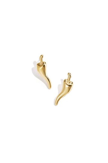 Goudlief Oorknopjes chili peper spicy (Oorbellen), Verzenden, Nieuw, Zilver, Overige materialen