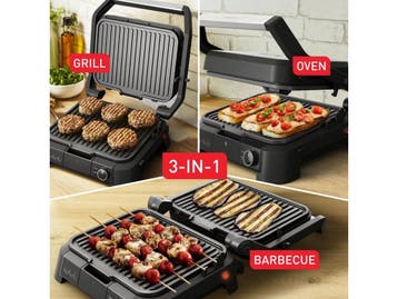 Tefal SuperGrill GC510D - Contactgrill 3-in-1 - Barbecue en, Verzenden, Nieuw