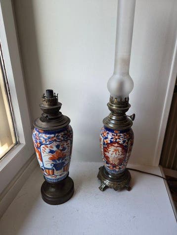 Imari - Lamp (2) - Verguld brons